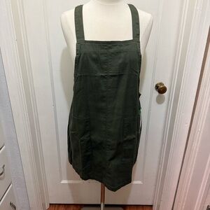 Olive Denim Apron Dress Tinsel Town- Macy’s-